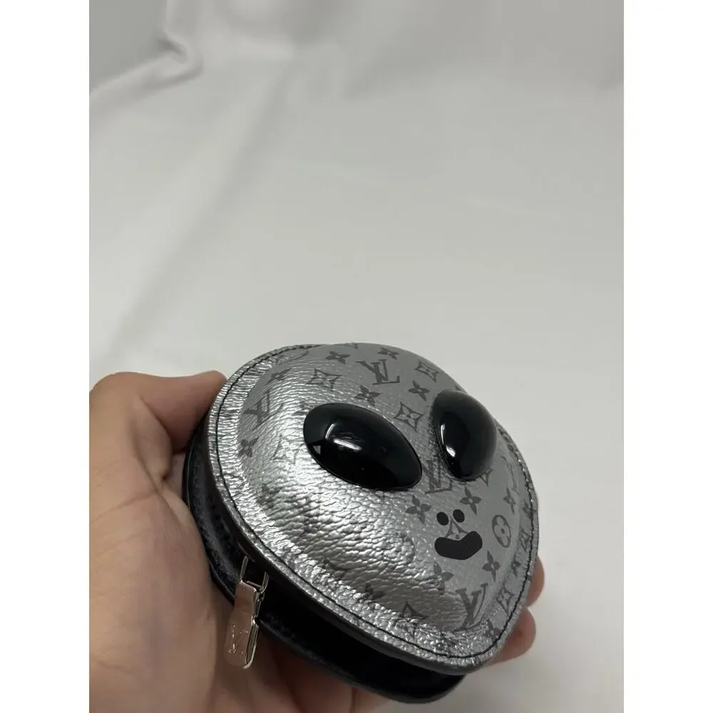 LOUIS VUITTON Monogram Alien Bag Charm Purse M02429 Auth No Box